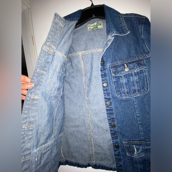 Havana Jack’s Cafe blue Denim Jacket Pockets women’s Size S Small 100% Cotton - Picture 4 of 12